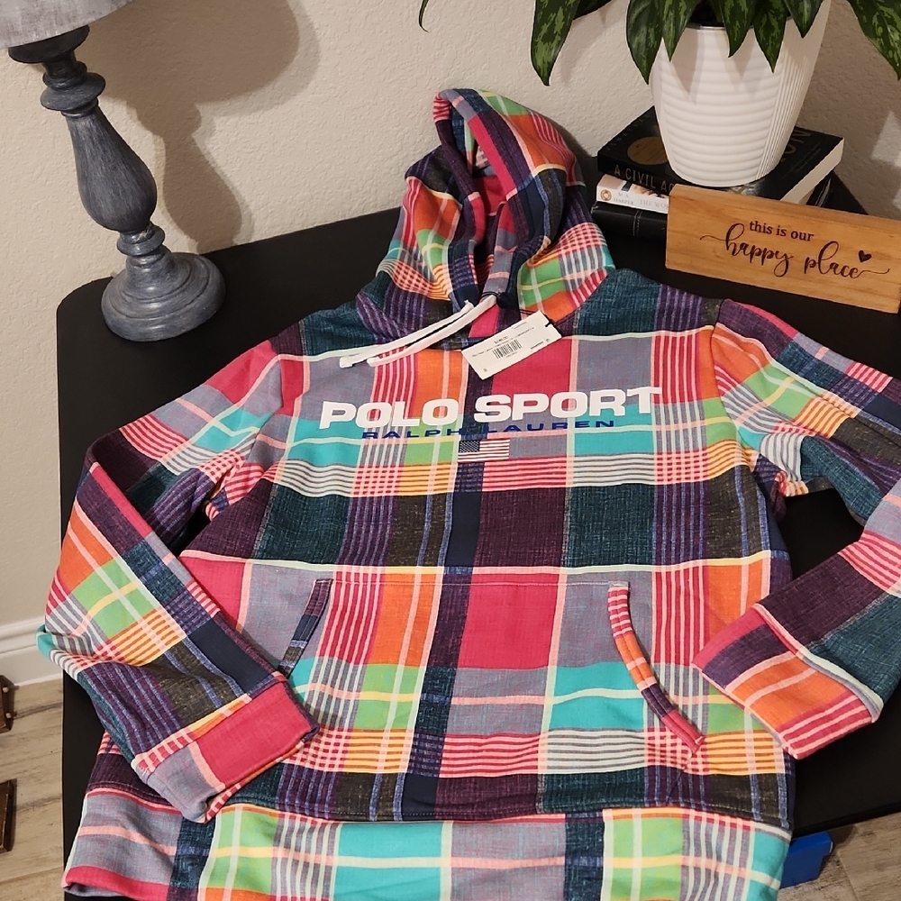 RARE-Polo Sport by Ralph Lauren Plaid Hoodie